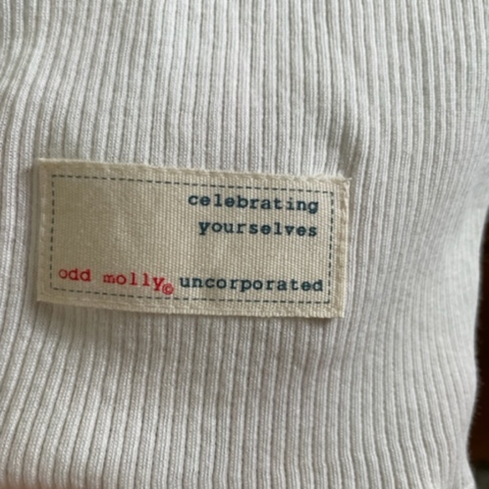 Odd Molly Long Sleeve Top-White-Sz 1 NWOT - Picture 4 of 8
